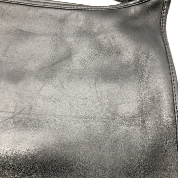 90'S Coach Old Coach Shoulder Bag, Made in USA, Vintage genuine leather black type Vintage Second Hand