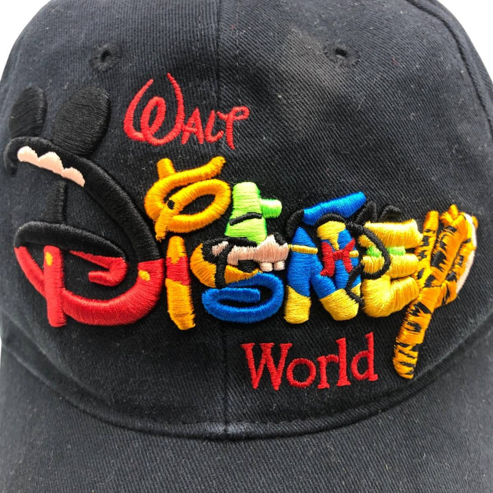Disney Walt Disney World Baseball Cap (One Size Fits All) cotton black type Vintage Second Hand