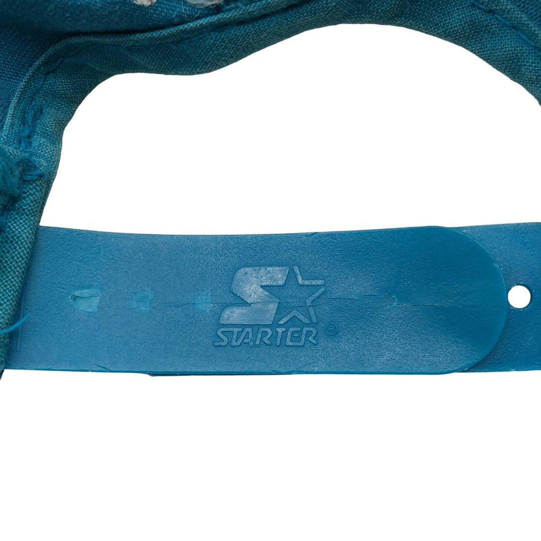 90'S Starter Stripe Pattern NBA Charlotte Hornets Two-Tone Baseball Cap, One Size Fits All cotton purple type Vintage Second Hand