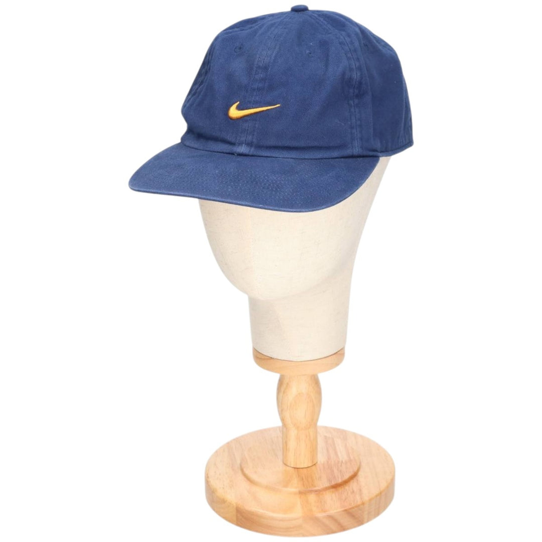 90'S Nike Baseball Cap, Free Size, Vintage cotton navy blue type Vintage Second Hand