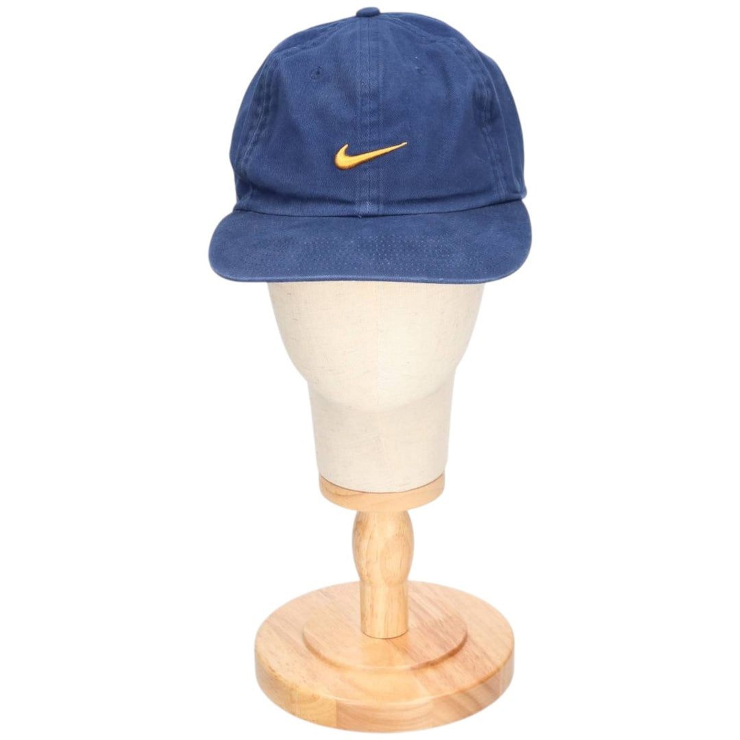 90'S Nike Baseball Cap, Free Size, Vintage cotton navy blue type Vintage Second Hand