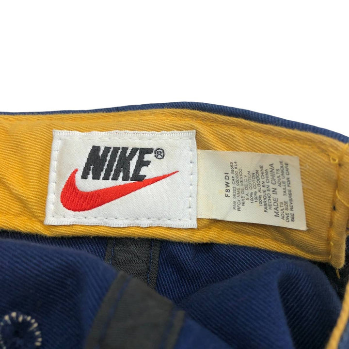 90'S Nike Baseball Cap, Free Size, Vintage cotton navy blue type Vintage Second Hand