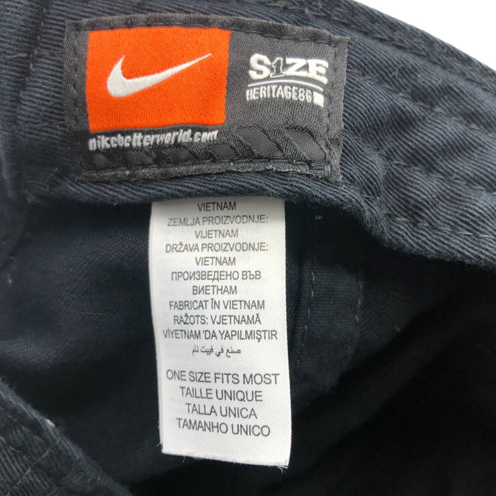 Nike Heritage 86 Baseball Cap (One Size Fits All) cotton black type Vintage Second Hand