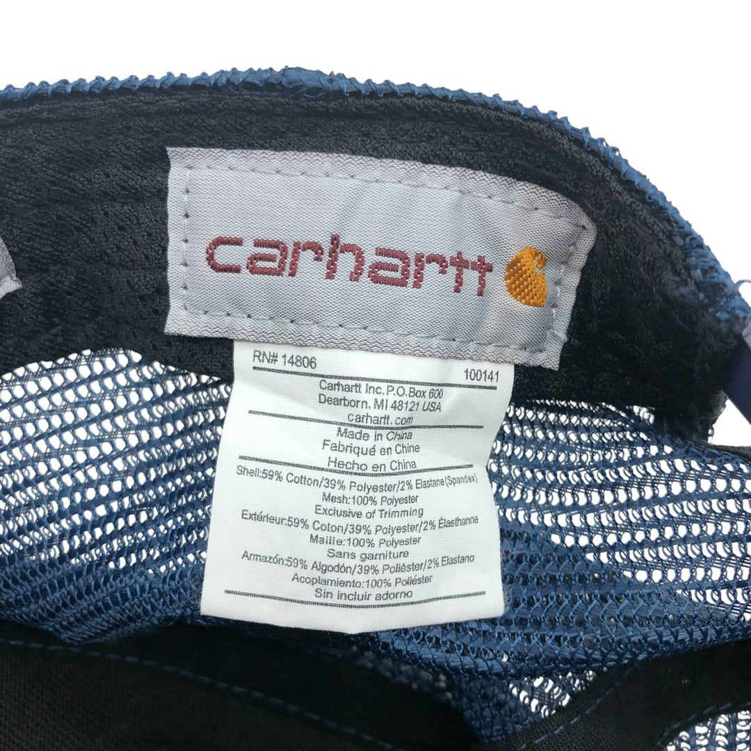 Carhartt Mesh Cap Free Size cotton navy blue type Vintage Second Hand