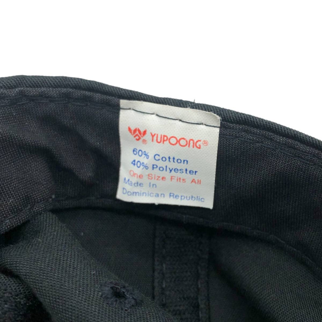 Vintage 90'S YUPOONG Advertising Baseball Cap, One Size Fits All cotton black type Vintage Second Hand