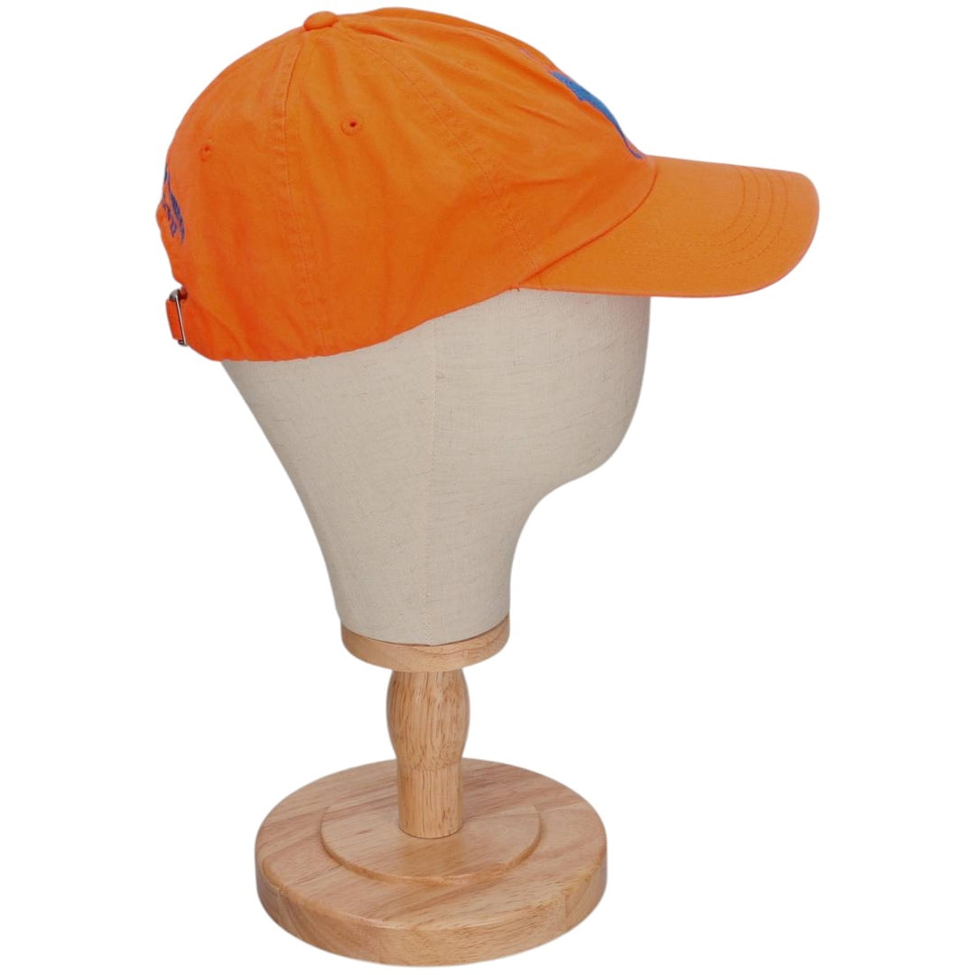Ralph Lauren POLO by Ralph Lauren Big Pony Baseball Cap, One Size Fits Most cotton orange type Vintage Second Hand