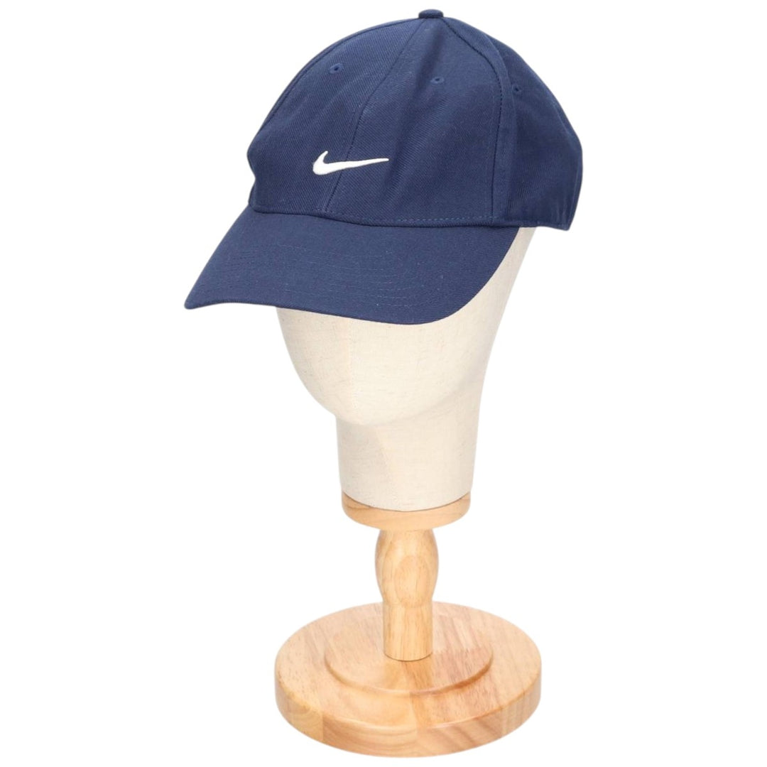 00'S Nike Baseball Cap Free Size wool navy blue type Vintage Second Hand