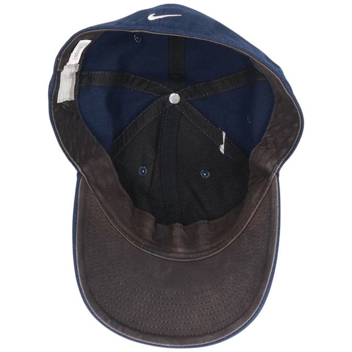 00'S Nike Baseball Cap Free Size wool navy blue type Vintage Second Hand