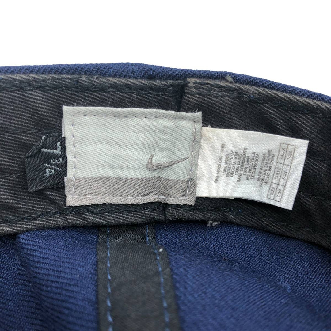 00'S Nike Baseball Cap Free Size wool navy blue type Vintage Second Hand
