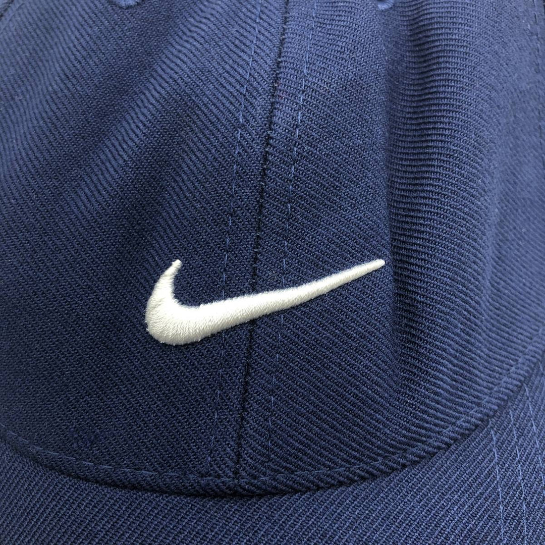 00'S Nike Baseball Cap Free Size wool navy blue type Vintage Second Hand