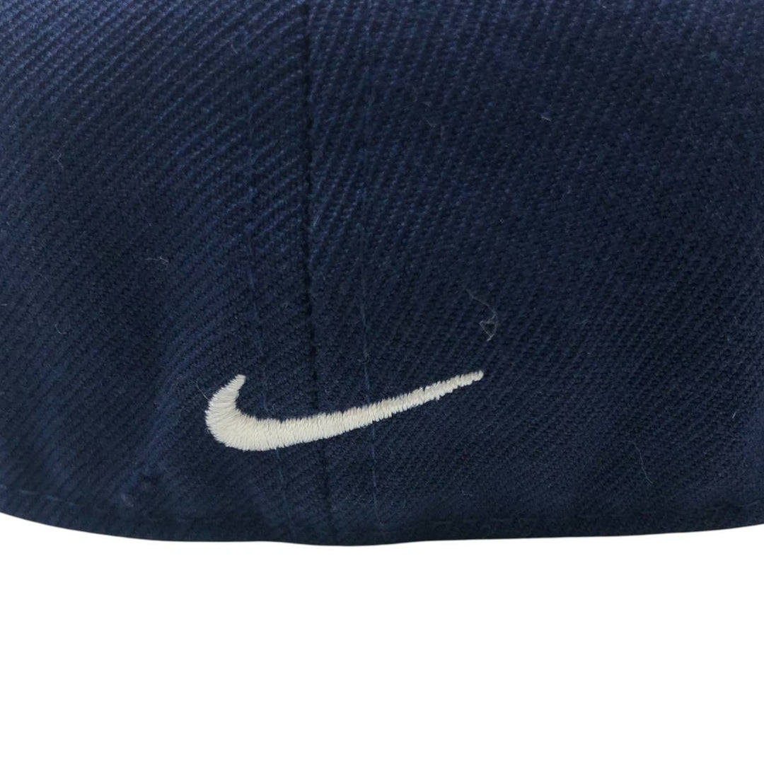 00'S Nike Baseball Cap Free Size wool navy blue type Vintage Second Hand