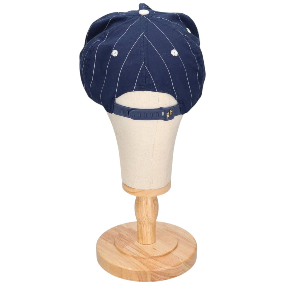 Vintage 80s-90'S SAIN SUN Stripe Pattern Two-Tone Baseball Cap, One Size Fits All unclear navy blue type Vintage Second Hand