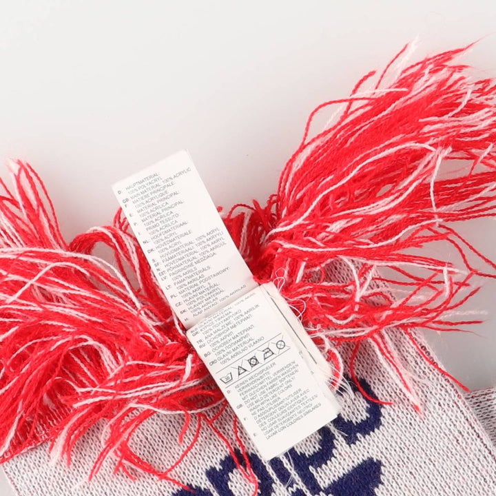Adidas England Soccer Acrylic Scarf, Made in Germany acrylic red type Vintage Second Hand