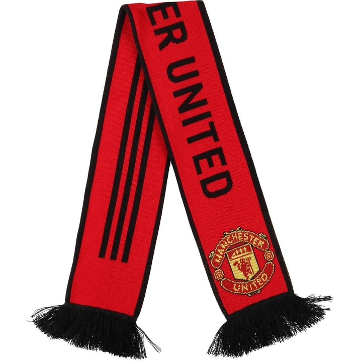Adidas Premier League Manchester United FC Acrylic Scarf, Made in Germany, Soccer acrylic red type Vintage Second Hand
