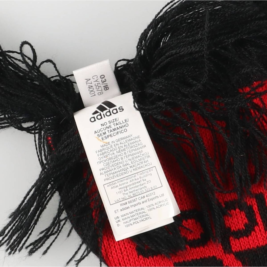 Adidas Premier League Manchester United FC Acrylic Scarf, Made in Germany, Soccer acrylic red type Vintage Second Hand