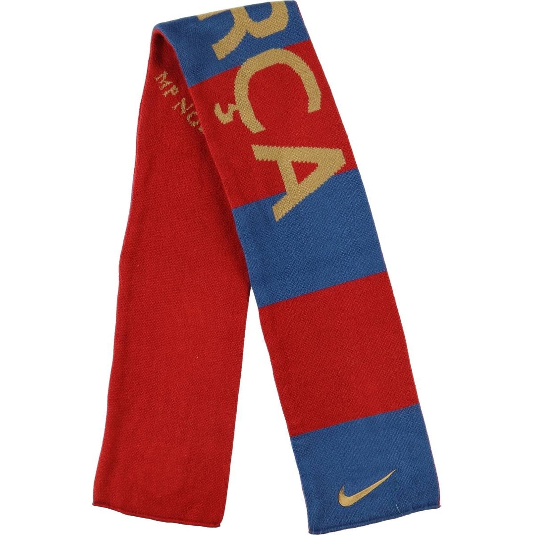 Nike LA LIGA FC BARCELONA Border Pattern Soccer Acrylic Scarf acrylic burgundy type Vintage Second Hand