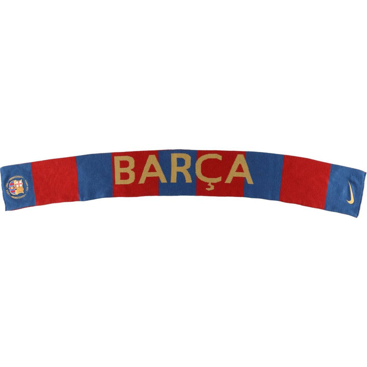 Nike LA LIGA FC BARCELONA Border Pattern Soccer Acrylic Scarf acrylic burgundy type Vintage Second Hand
