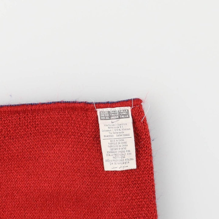 Nike LA LIGA FC BARCELONA Border Pattern Soccer Acrylic Scarf acrylic burgundy type Vintage Second Hand