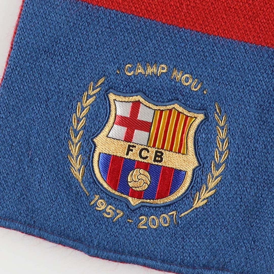 Nike LA LIGA FC BARCELONA Border Pattern Soccer Acrylic Scarf acrylic burgundy type Vintage Second Hand