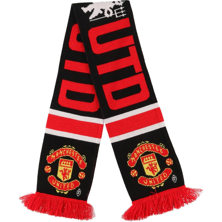 PREMIER LEAGE Premier League MANCHESTER UNITED FC Manchester United Soccer Acrylic Scarf acrylic red type Vintage Second Hand