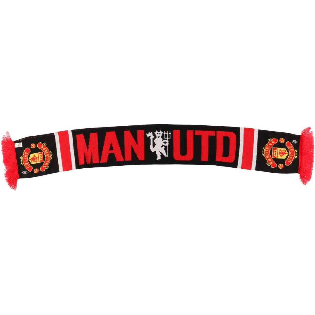 PREMIER LEAGE Premier League MANCHESTER UNITED FC Manchester United Soccer Acrylic Scarf acrylic red type Vintage Second Hand