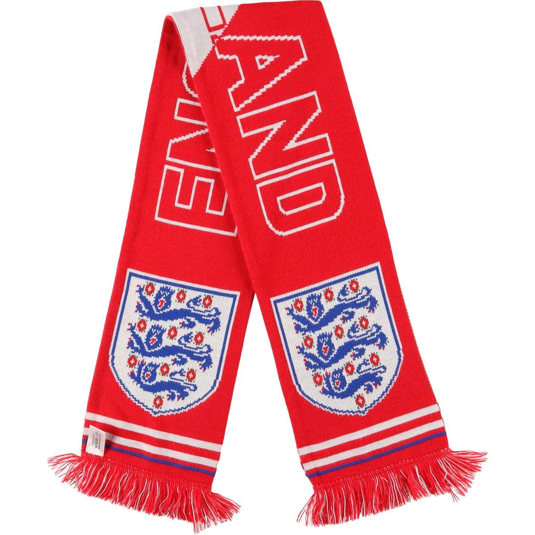 England National Football Team Acrylic Scarf Made in the UK acrylic red type Vintage Second Hand
