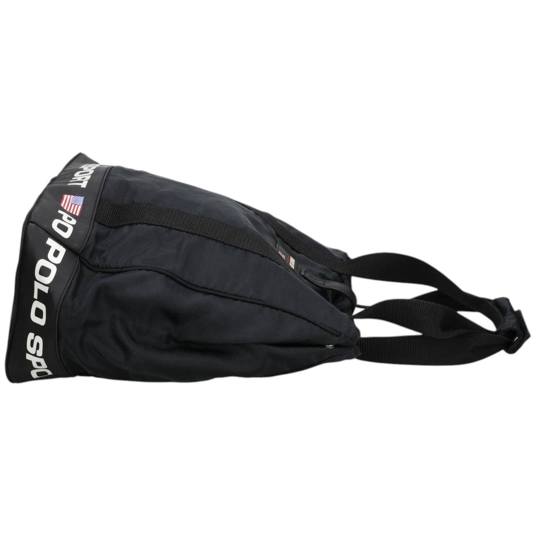 Vintage 90'S Ralph Lauren POLO SPORT Stars and Stripes Tote Bag Nylon black type Vintage Second Hand