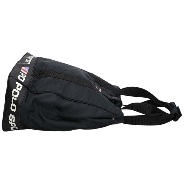 Vintage 90'S Ralph Lauren POLO SPORT Stars and Stripes Tote Bag Nylon black type Vintage Second Hand