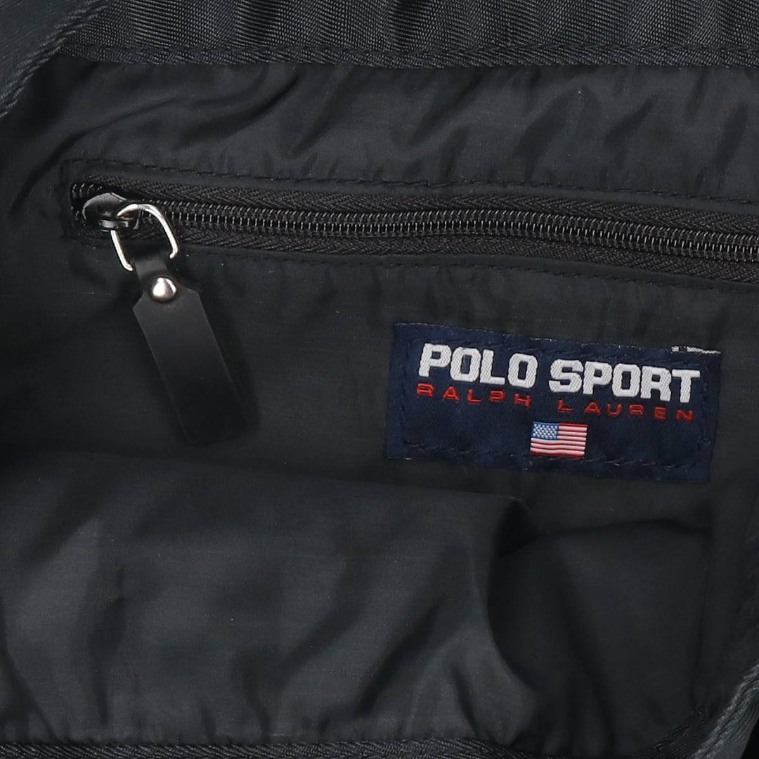 Vintage 90'S Ralph Lauren POLO SPORT Stars and Stripes Tote Bag Nylon black type Vintage Second Hand