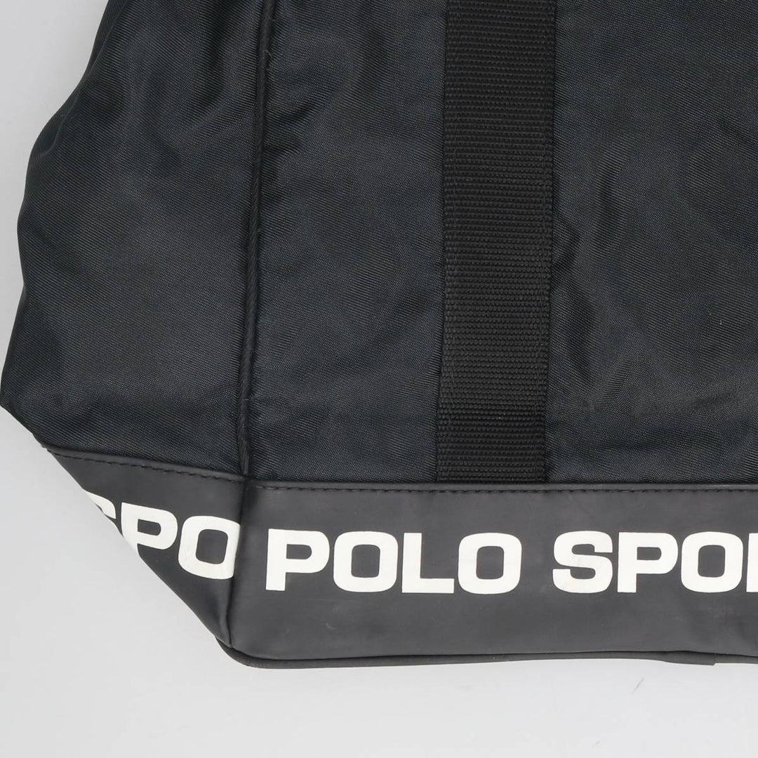 Vintage 90'S Ralph Lauren POLO SPORT Stars and Stripes Tote Bag Nylon black type Vintage Second Hand