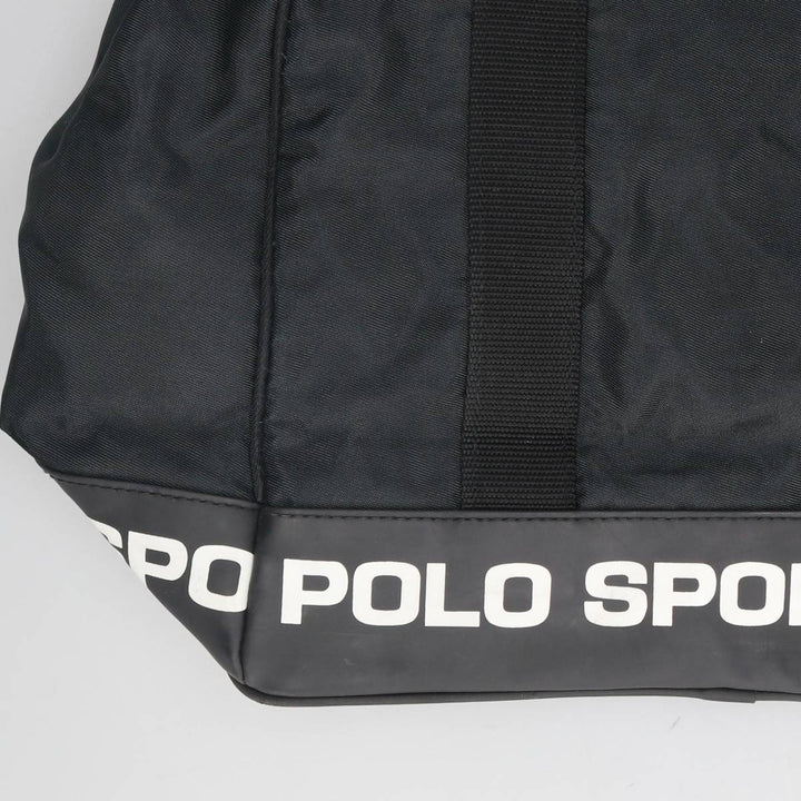 Vintage 90'S Ralph Lauren POLO SPORT Stars and Stripes Tote Bag Nylon black type Vintage Second Hand