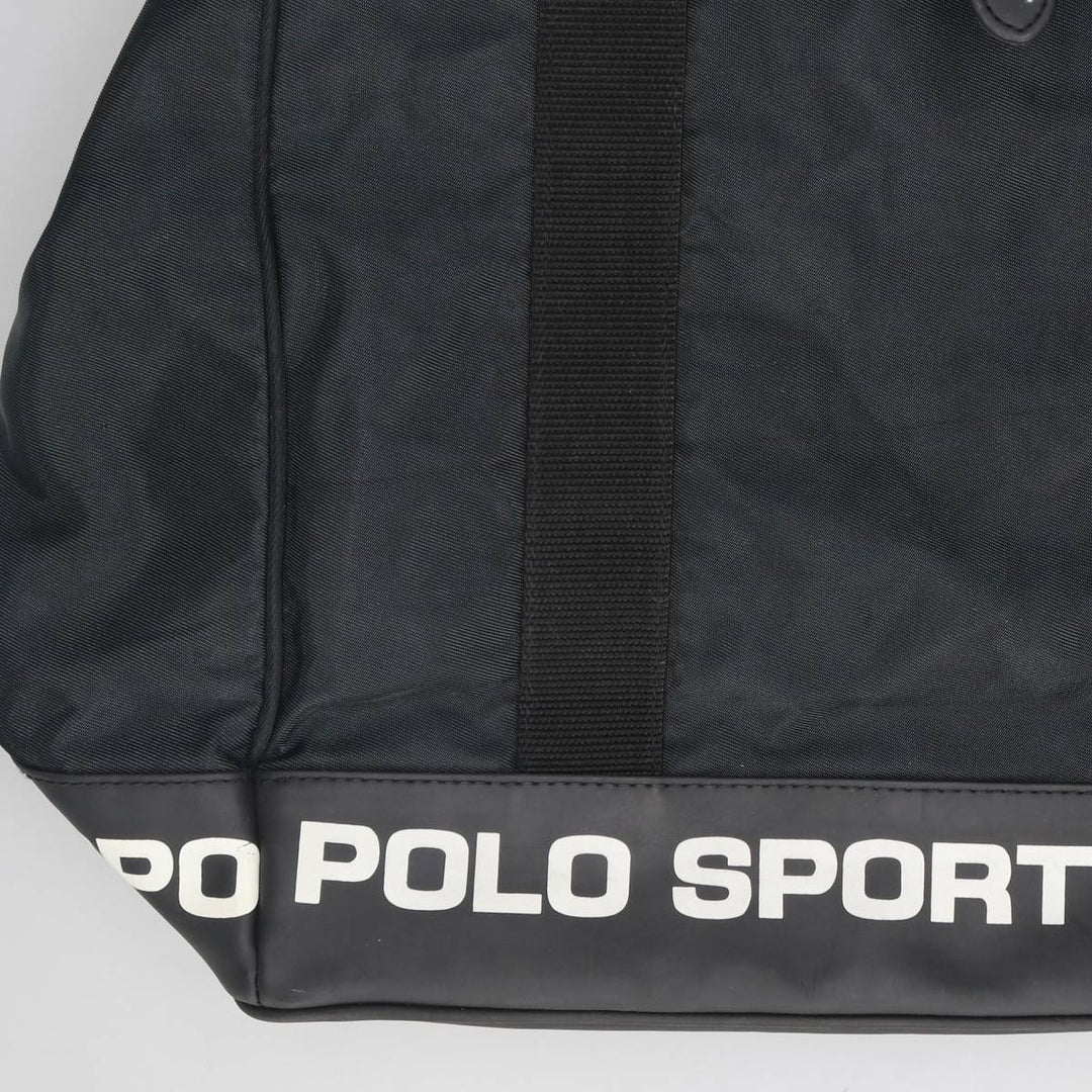 Vintage 90'S Ralph Lauren POLO SPORT Stars and Stripes Tote Bag Nylon black type Vintage Second Hand