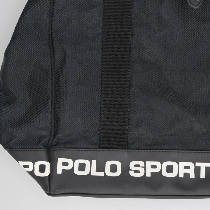 Vintage 90'S Ralph Lauren POLO SPORT Stars and Stripes Tote Bag Nylon black type Vintage Second Hand