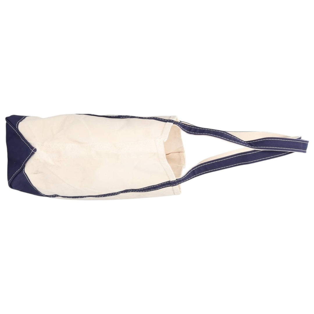 LLBean BOAT AND TOTE Advertising Tote Bag Made in USA cotton Beige type Vintage Second Hand