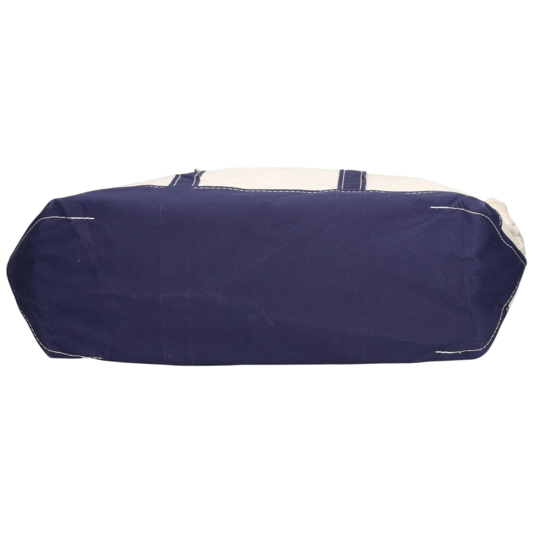 LLBean BOAT AND TOTE Advertising Tote Bag Made in USA cotton Beige type Vintage Second Hand