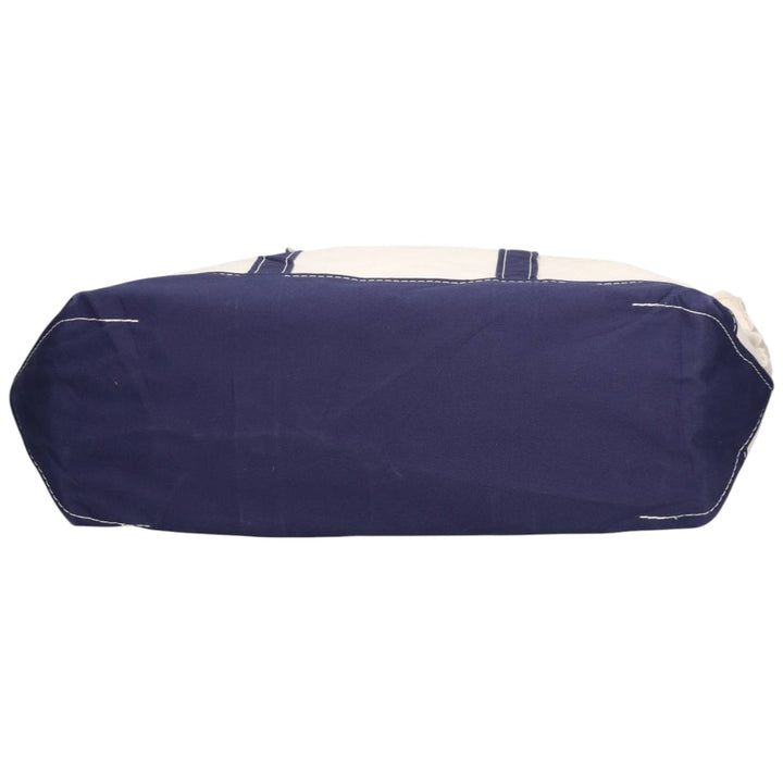 LLBean BOAT AND TOTE Advertising Tote Bag Made in USA cotton Beige type Vintage Second Hand