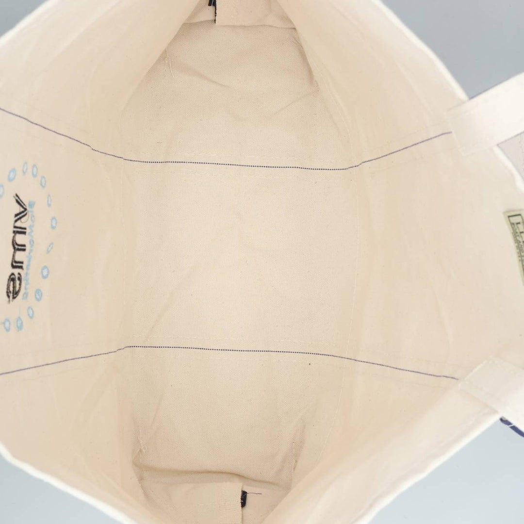 LLBean BOAT AND TOTE Advertising Tote Bag Made in USA cotton Beige type Vintage Second Hand