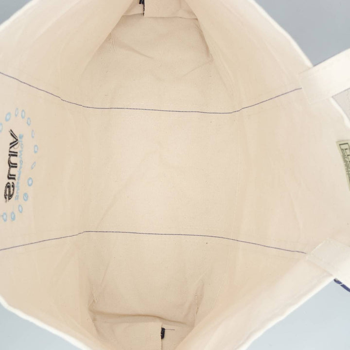 LLBean BOAT AND TOTE Advertising Tote Bag Made in USA cotton Beige type Vintage Second Hand