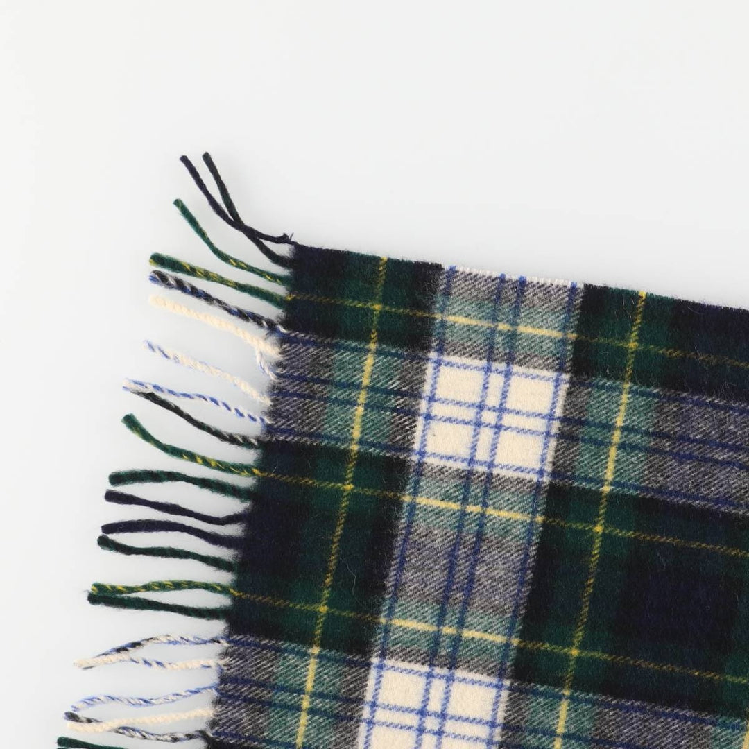 Burberry's LONDON tartan wool scarf unclear Green type dark green Vintage Second Hand