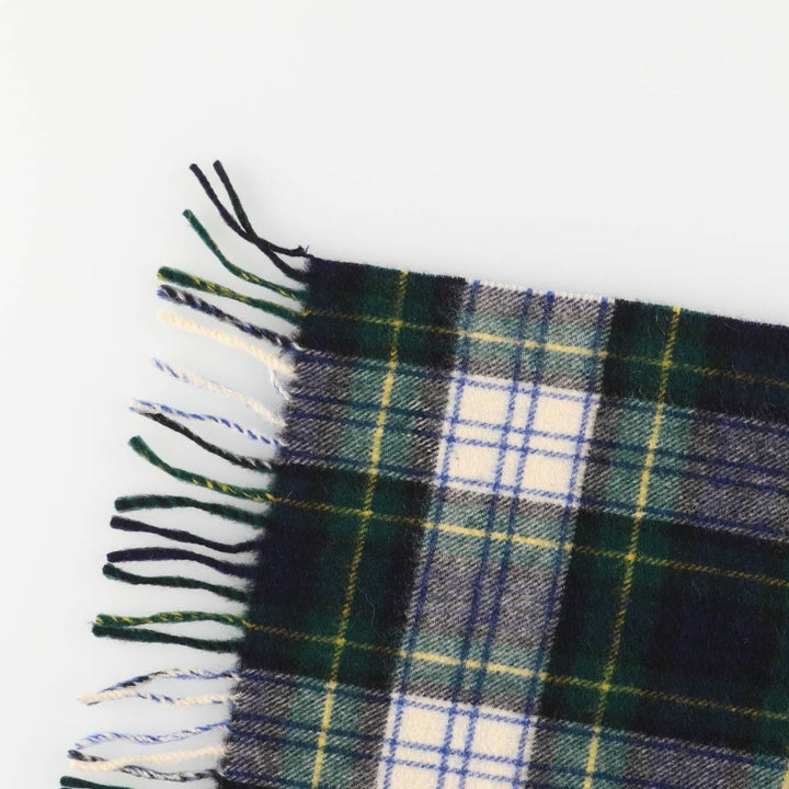 Burberry's LONDON tartan wool scarf unclear Green type dark green Vintage Second Hand