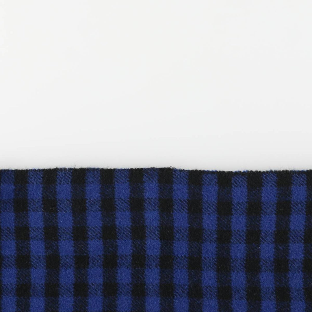 Aquascutum Check Pattern Wool Scarf, Made in the UK wool blue type Vintage Second Hand