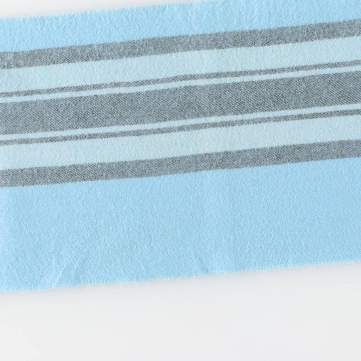 Lacoste Check Pattern Cashmere Blend Wool Scarf wool Blue type light blue Vintage Second Hand