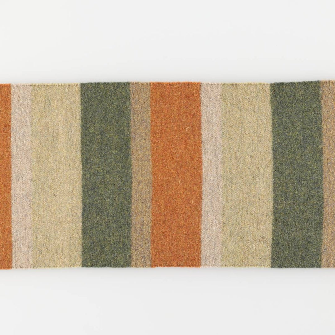 Lacoste Border Pattern Wool Scarf wool orange type Vintage Second Hand