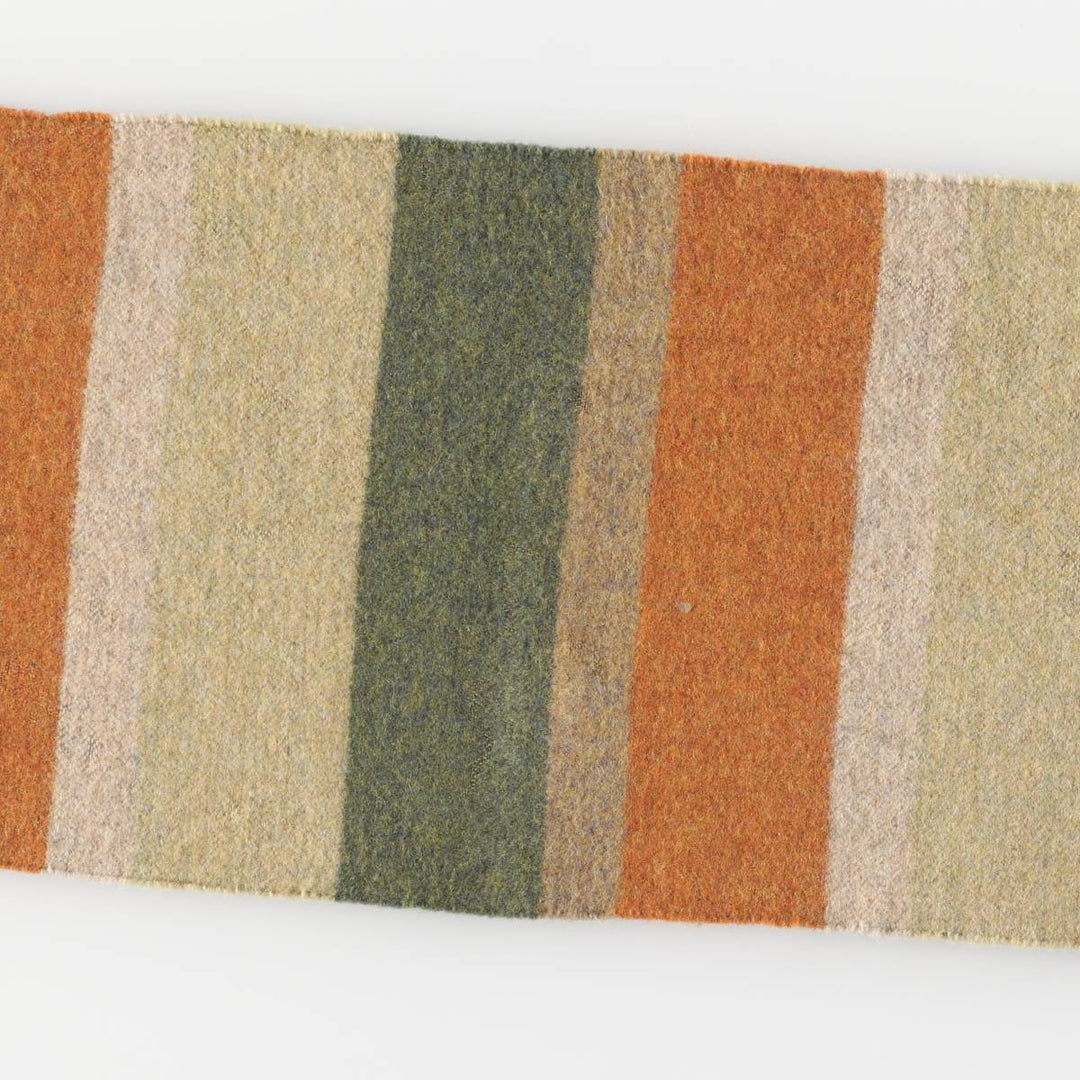 Lacoste Border Pattern Wool Scarf wool orange type Vintage Second Hand