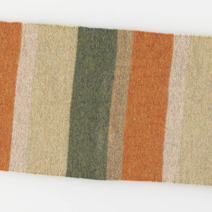 Lacoste Border Pattern Wool Scarf wool orange type Vintage Second Hand