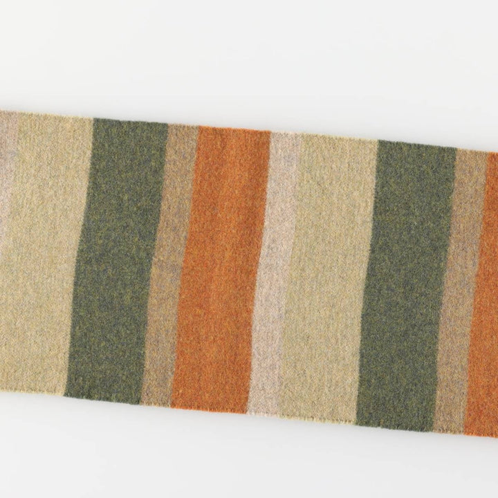 Lacoste Border Pattern Wool Scarf wool orange type Vintage Second Hand