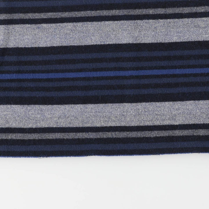 Lacoste Striped Pattern Cashmere Blend Wool Scarf Cashmere blue type Vintage Second Hand