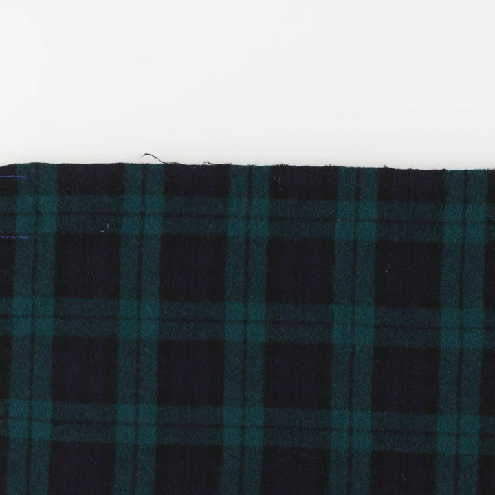 Vintage 1960'S Pendleton Blackwatch Check Wool Scarf wool Green type dark green Vintage Second Hand