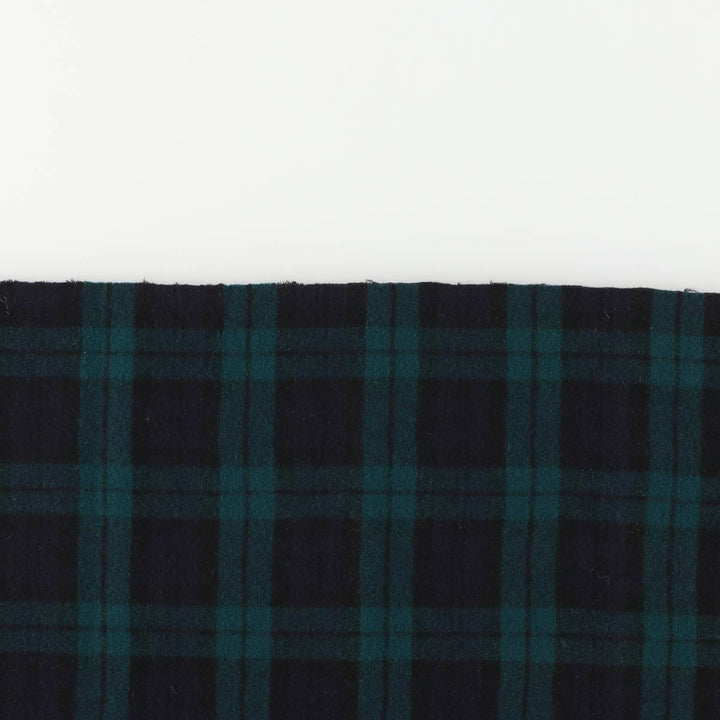 Vintage 1960'S Pendleton Blackwatch Check Wool Scarf wool Green type dark green Vintage Second Hand