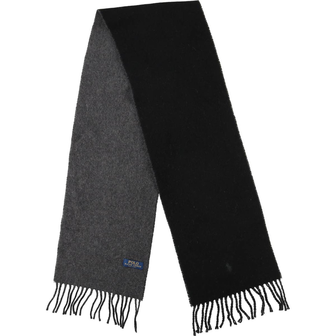 Ralph Lauren POLO RALPH LAUREN wool scarf, made in Italy unclear black type Vintage Second Hand